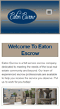 Mobile Screenshot of eatonescrow.com